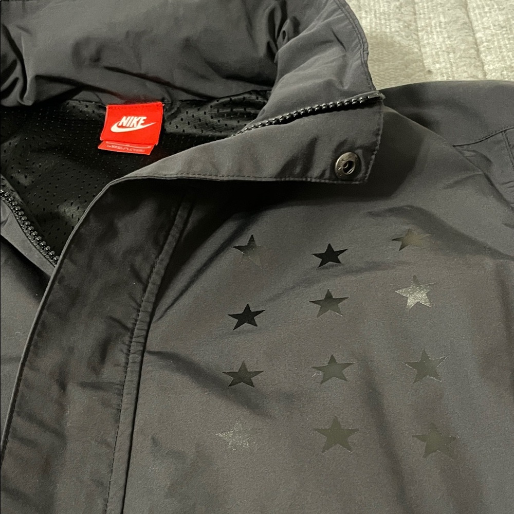 Nike Air Pivot v3 Basketball Jacket Men's Black 1/2 Zip Windbreaker Short Sleeve - Picture 6 of 12